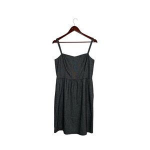 Ann Taylor Gray Wool Babydoll Dress